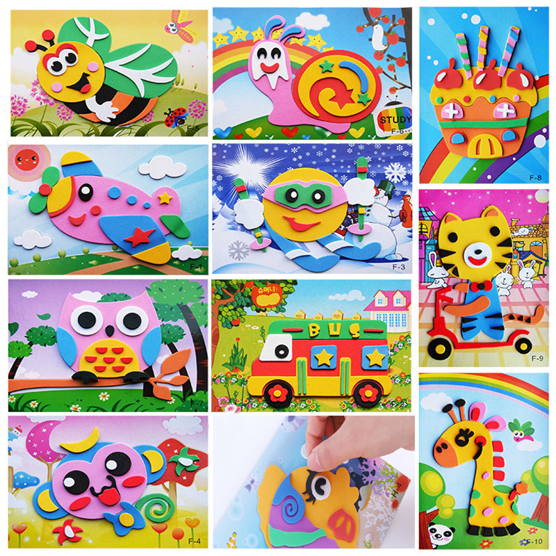 Kids Education Shows - 5Pcs/10Pcs/Lot Kids DIY 3D EVA Foam
