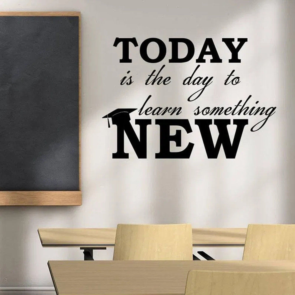 Kids Education Motivation - Education Wall Decal Motivational Quote Today