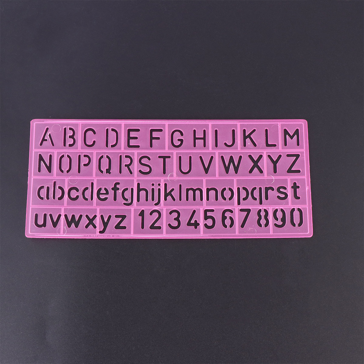 Kids Educational - Alphabet Numbers & More - 4Pcs Plastic Graffiti Rulers Alphabet Numbers