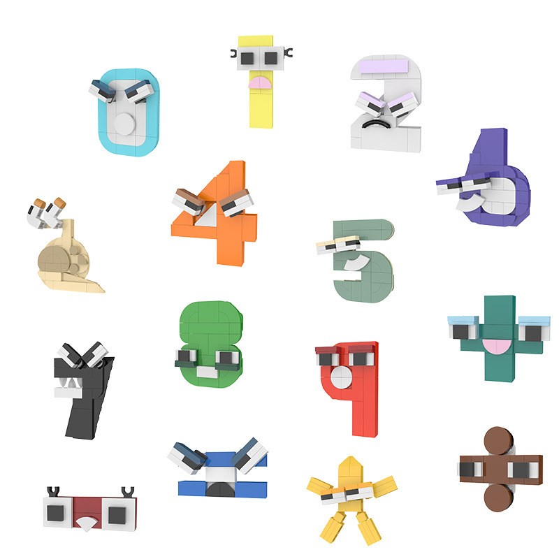 Kids Educational - Alphabet Numbers & More - Creative MOC Number Lore Alphabet Cartoon