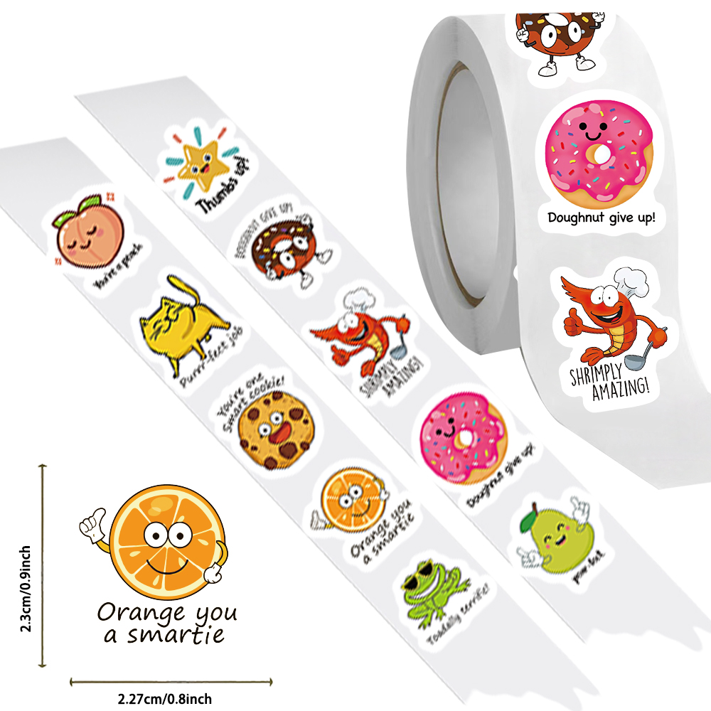 500pcs roll Cute Decal Student - Kids Education Motivation recension och pris