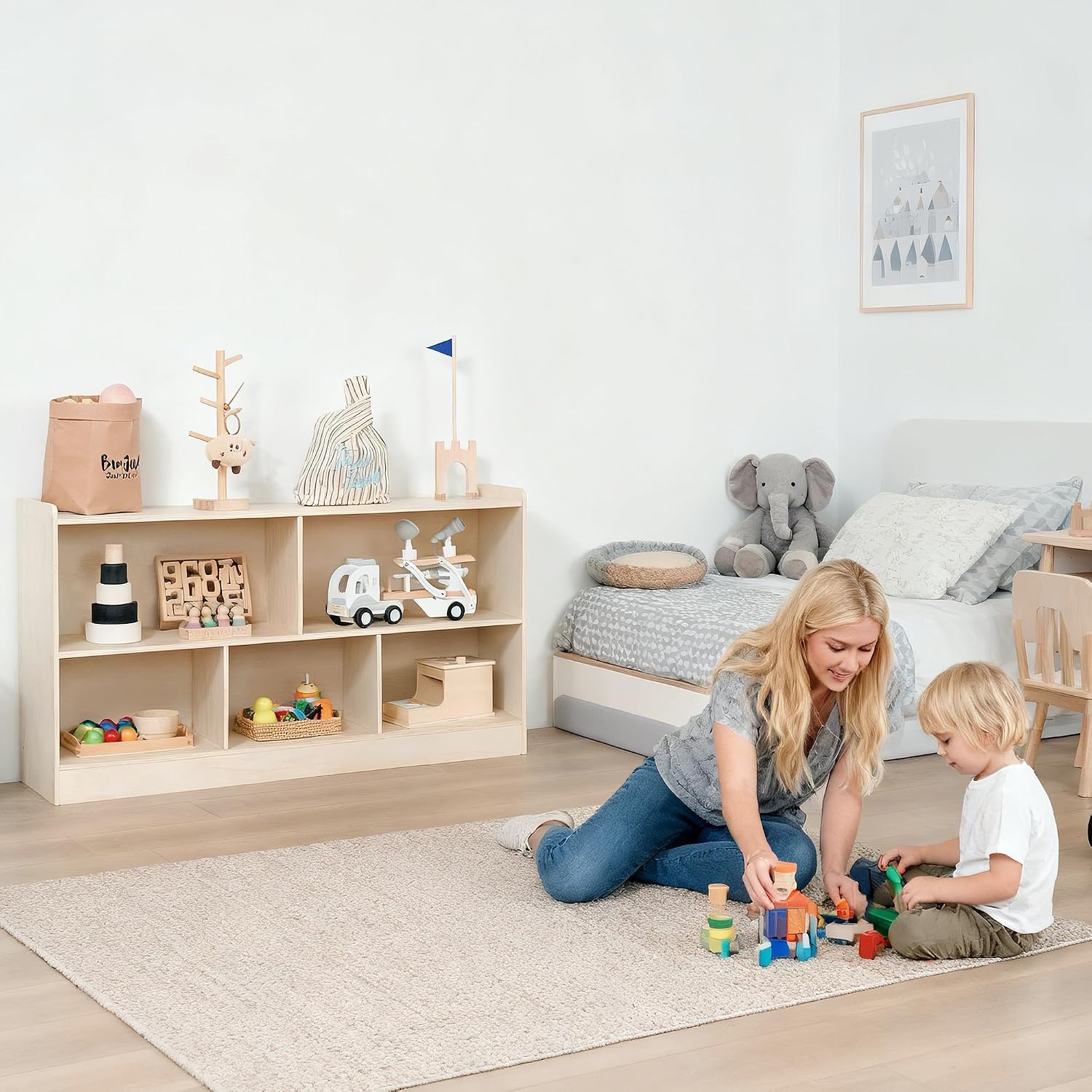 Montessori Book and Toy Shelf  - Montessori Shelf Toy recension och pris