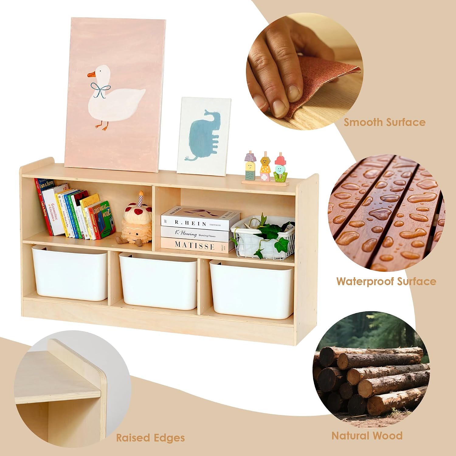 Montessori Book and Toy Shelf  - Montessori Shelf Toy recension och pris