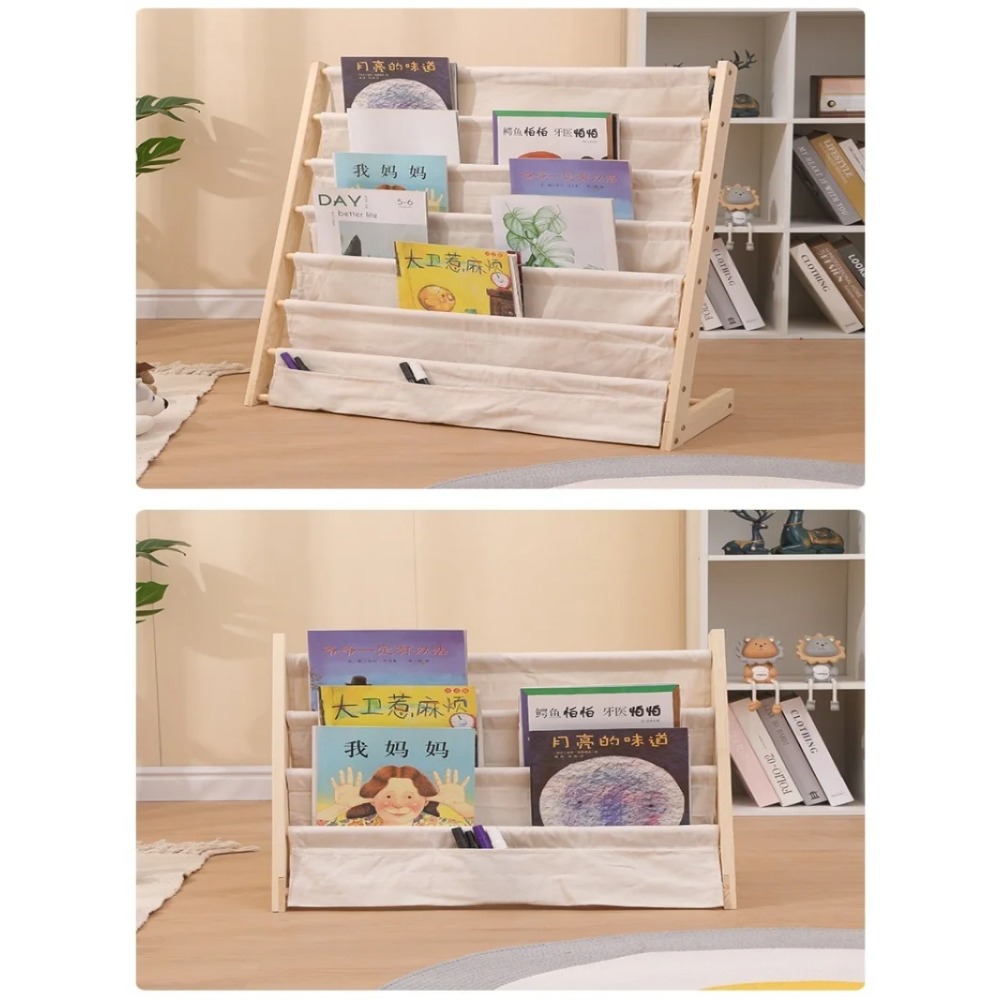 Wooden Bookshelf, Multi Layer  - Montessori Shelf Toy recension och pris