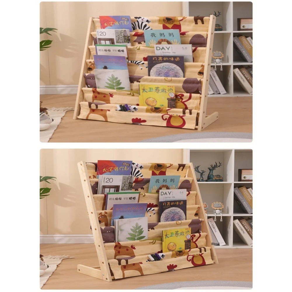 Wooden Bookshelf, Multi Layer  - Montessori Shelf Toy recension och pris