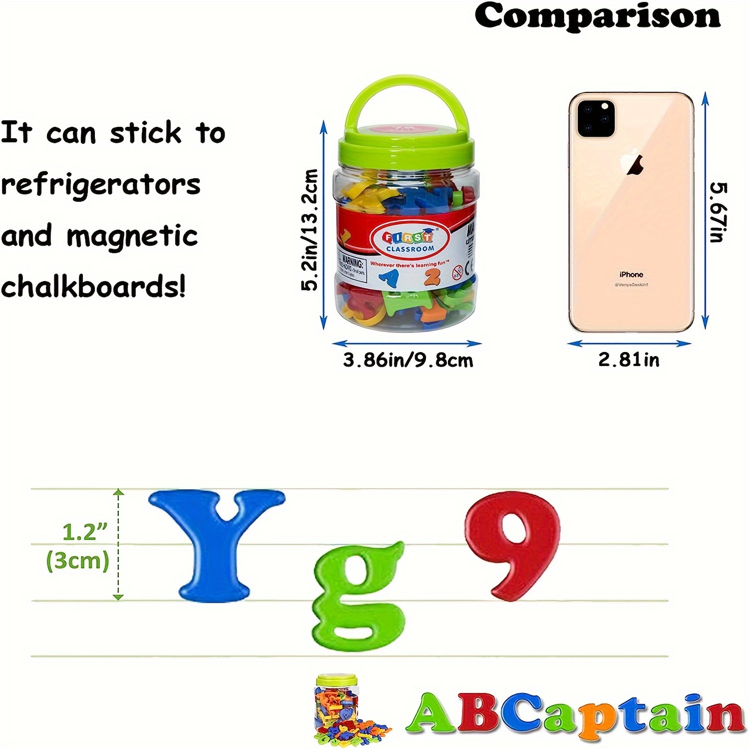 78 PCS Magnetic Letters Number - Kids Educational - Alphabet Numbers & More recension och pris