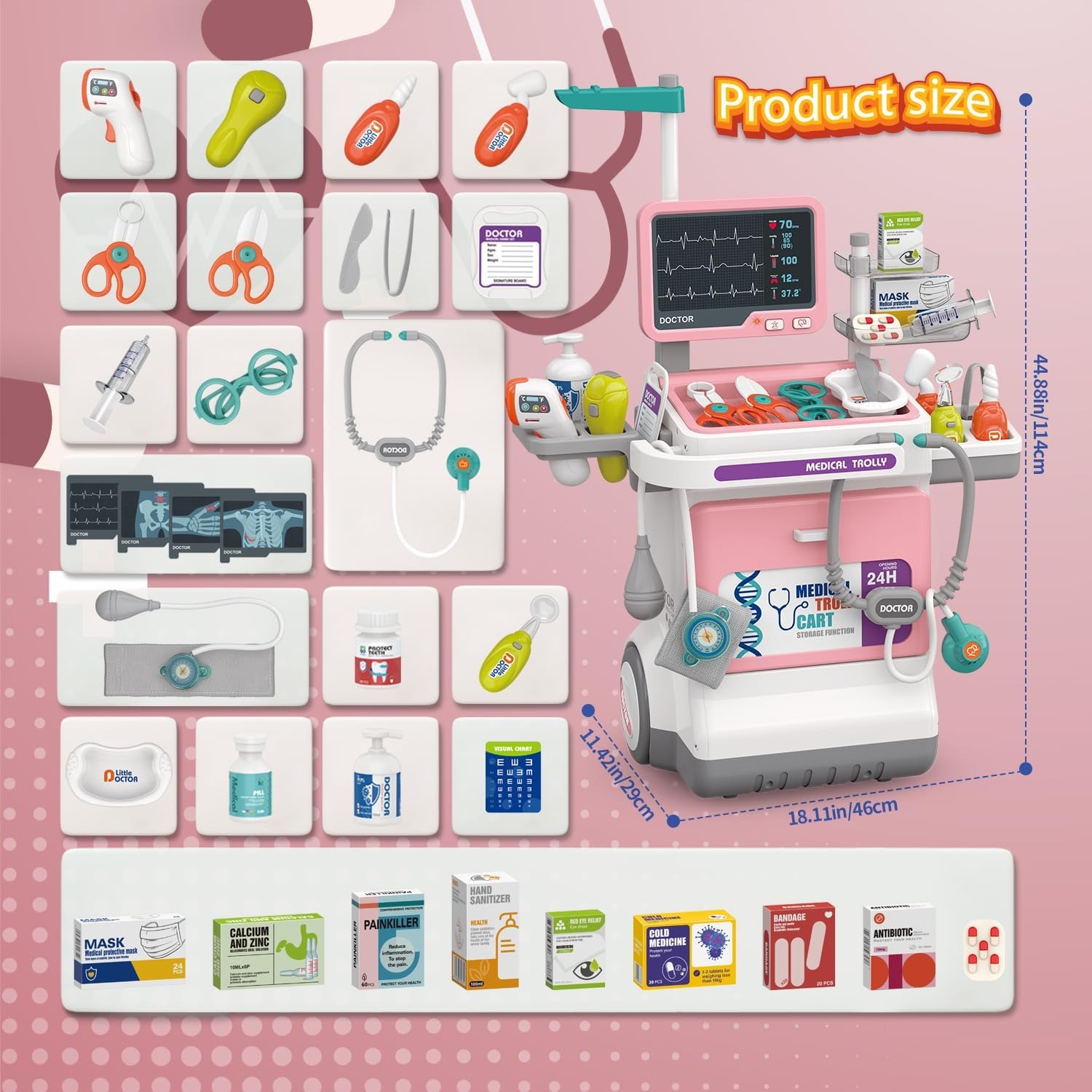 Deluxe Kids Doctor Play Set Pr - Kids Doctor Education recension och pris