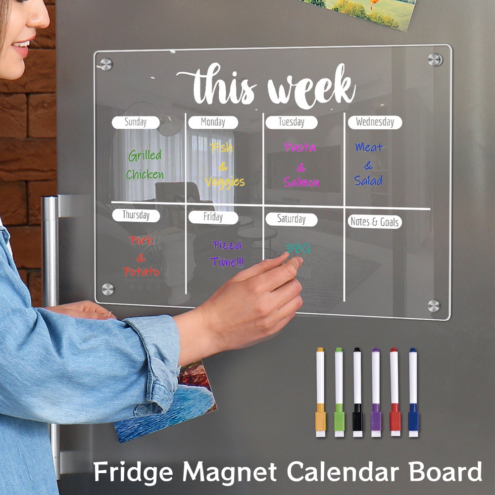 Fridge Magnet Calendar Board W - Magnetic Letter Board recension och pris