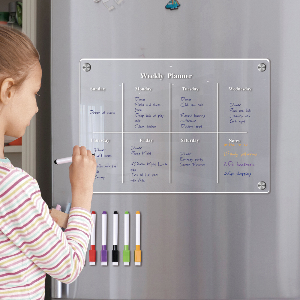 Fridge Magnet Calendar Board W - Magnetic Letter Board recension och pris