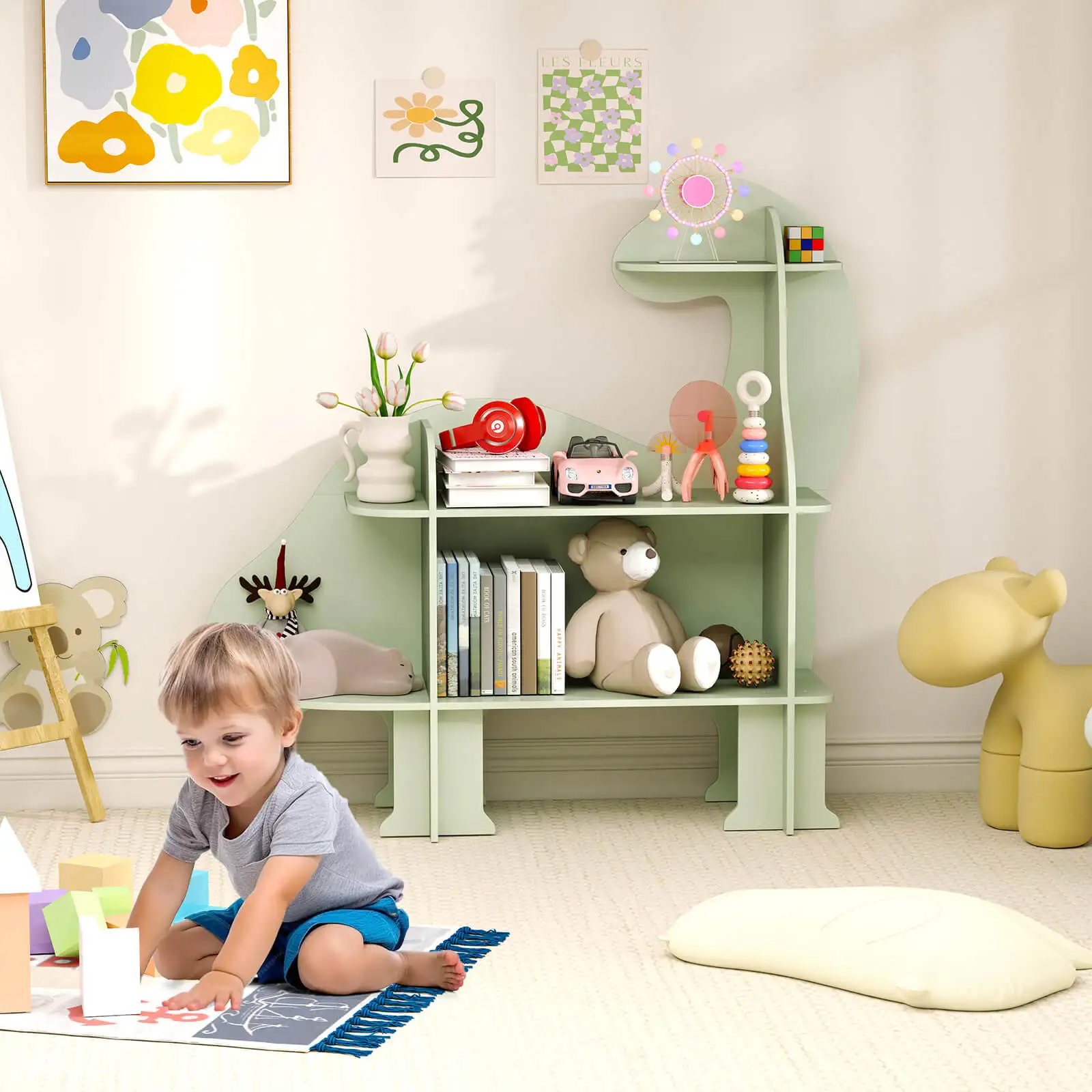 Hot Deal Item  Kids Bookshelf  - Montessori Shelf Toy recension och pris