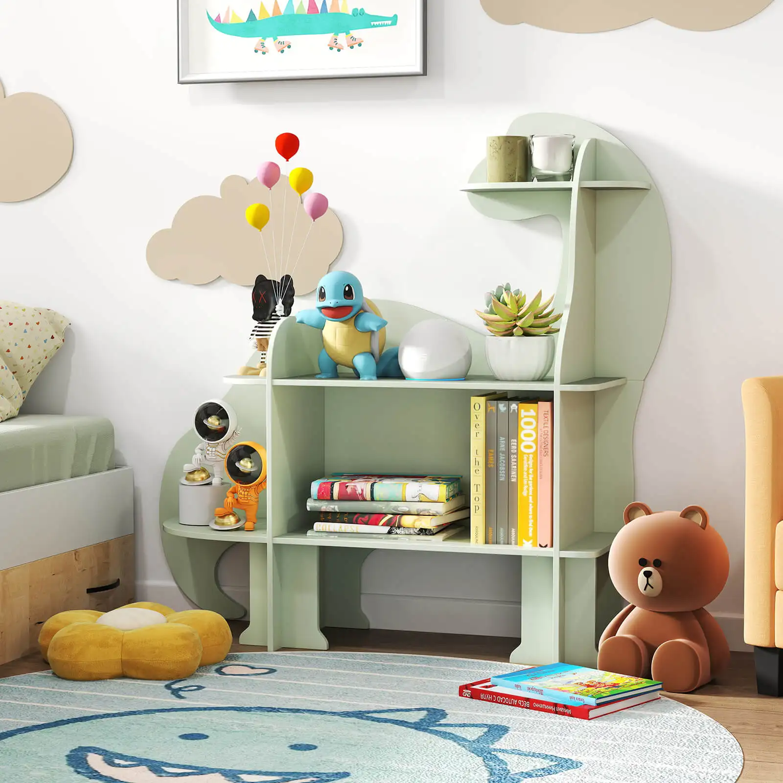 Hot Deal Item  Kids Bookshelf  - Montessori Shelf Toy recension och pris