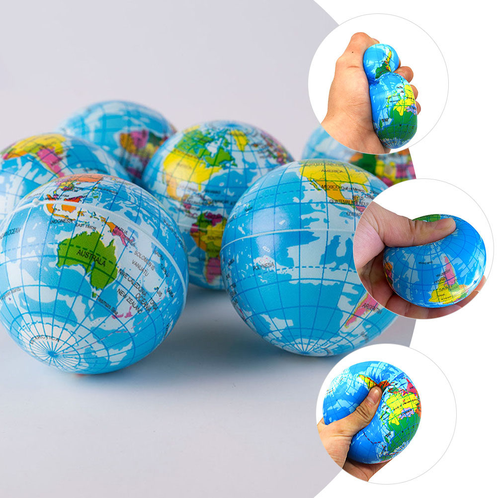 6 Pcs Stress Balls Kids Squeez - Educational Globe For Kids recension och pris