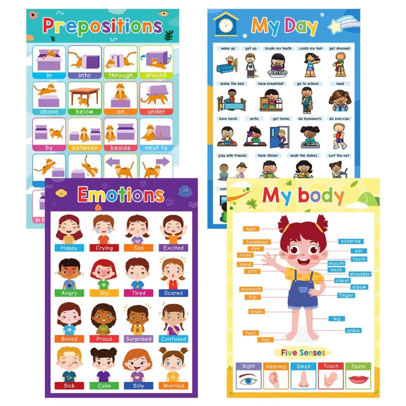  Kids Learning Posters Educati - Kids Education Charts recension och pris
