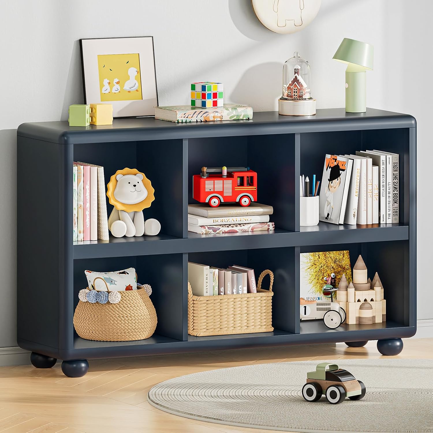 Kids Storage Shelf 6-Cube Toy  - Montessori Shelf Toy recension och pris