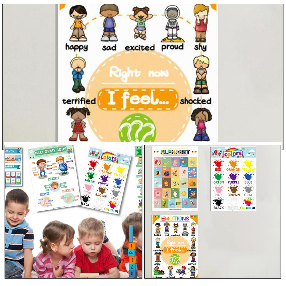 12Sheets English Preschool Pos - Kids Education Charts recension och pris