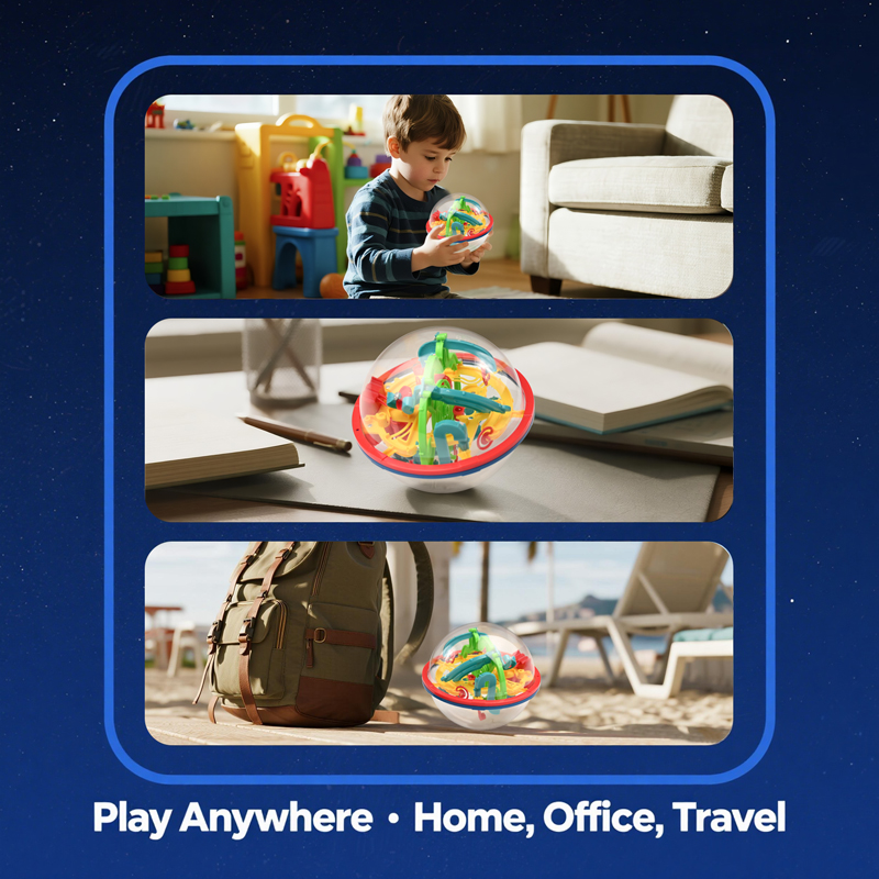 3D Magic Ball Labyrinth Brain  - Educational Globe For Kids recension och pris
