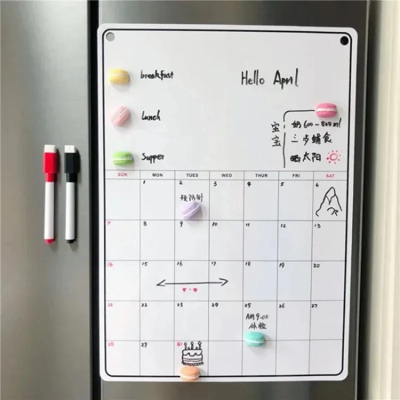 Fridge Magnetic Calendar Board - Magnetic Letter Board recension och pris
