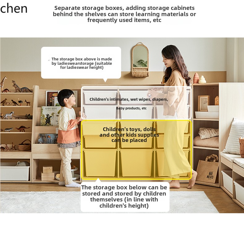 HT Children's Storage Cabinet  - Montessori Shelf Toy recension och pris