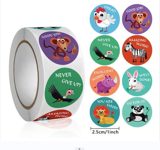 Cute Animal Learning Stickers  - Kids Education Motivation recension och pris