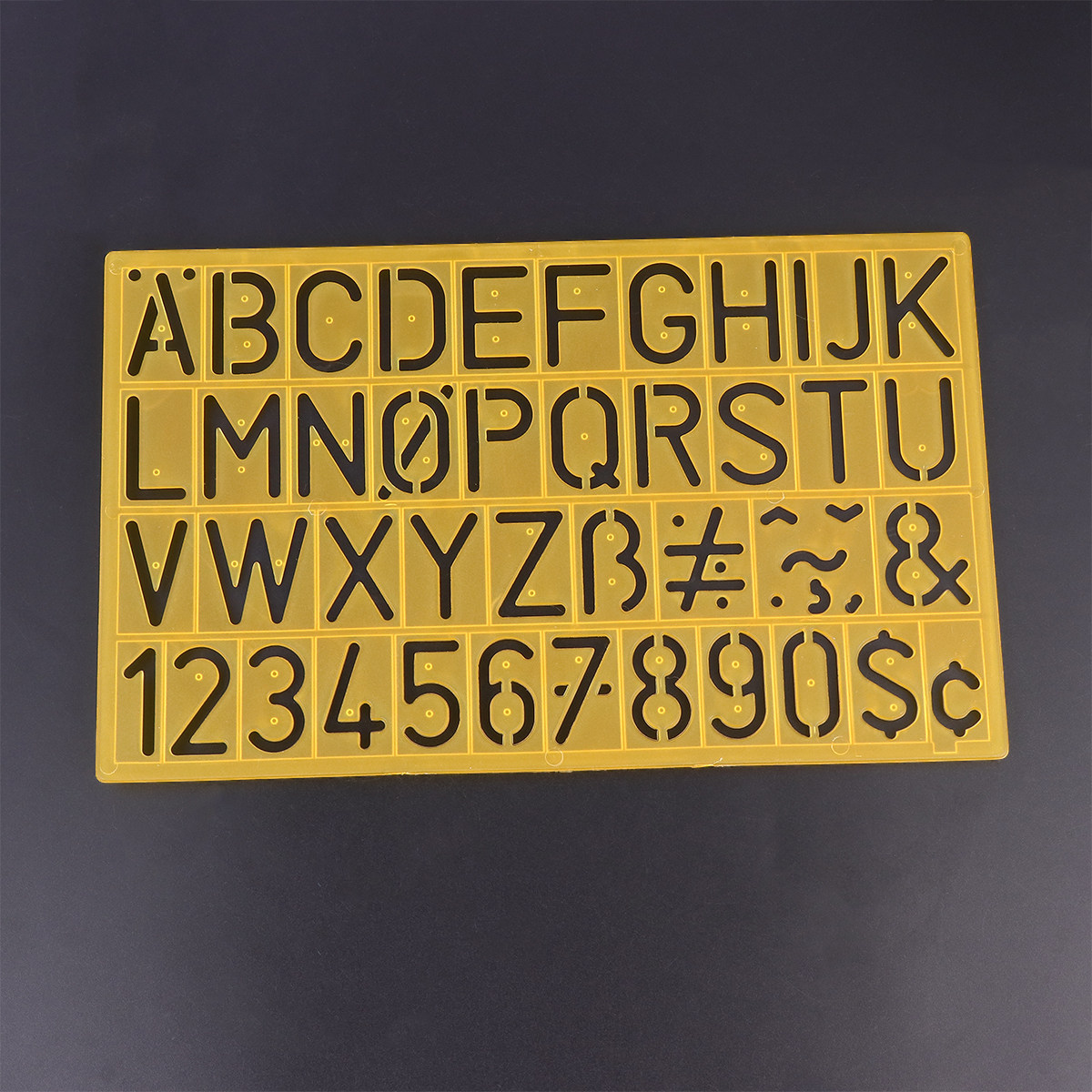 4Pcs Plastic Graffiti Rulers A - Kids Educational - Alphabet Numbers & More recension och pris
