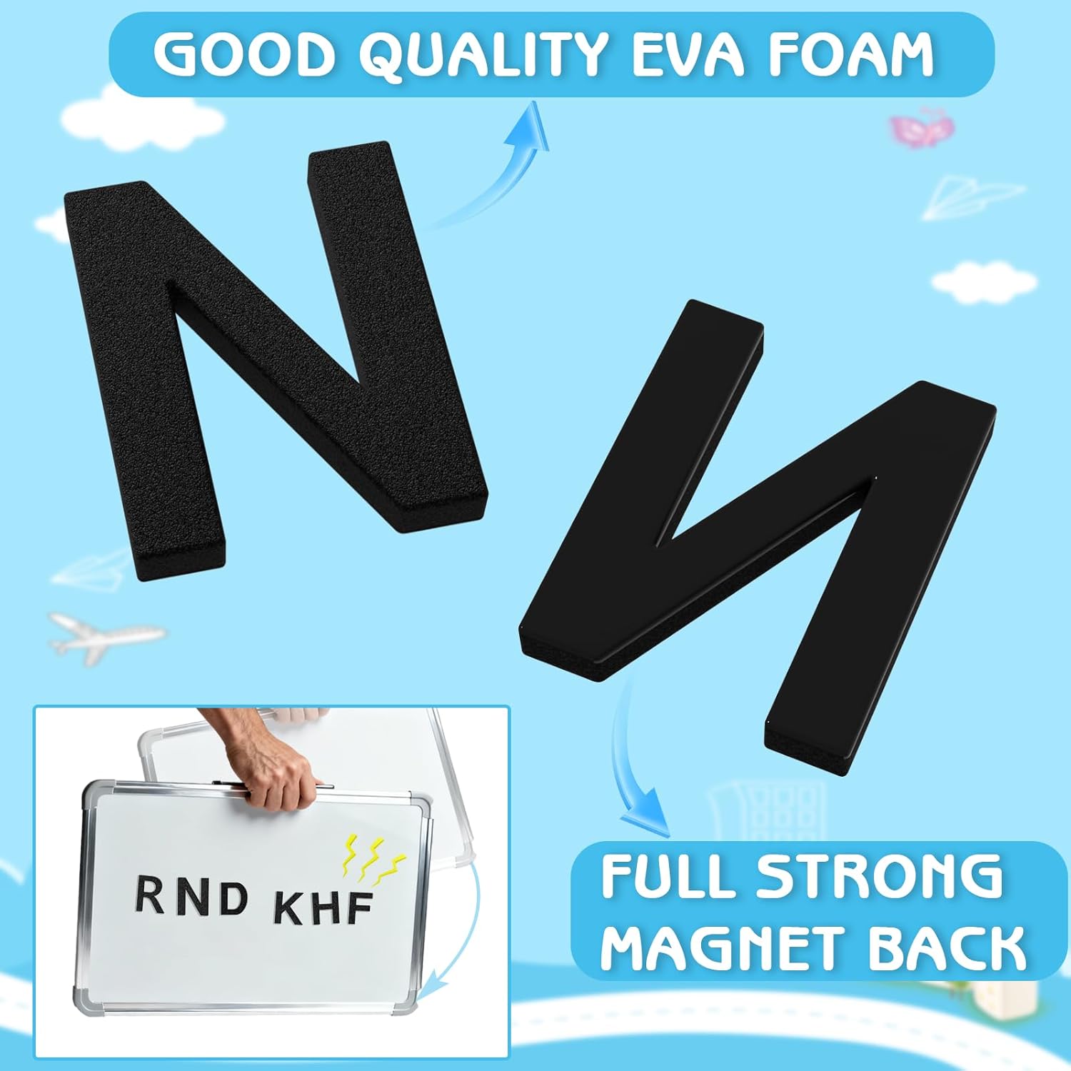 160pcs Decorative Magnetic EVA - Magnetic Letter Board recension och pris