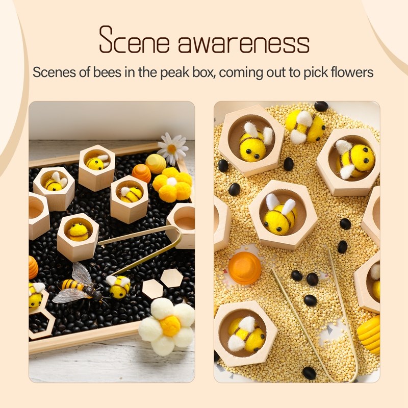Sensory Bee Toys Newborn Fine  - Montessori Shelf Toy recension och pris