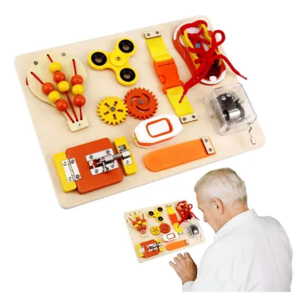 Montessori Wooden Busy Board T - Kids Education Gift recension och pris