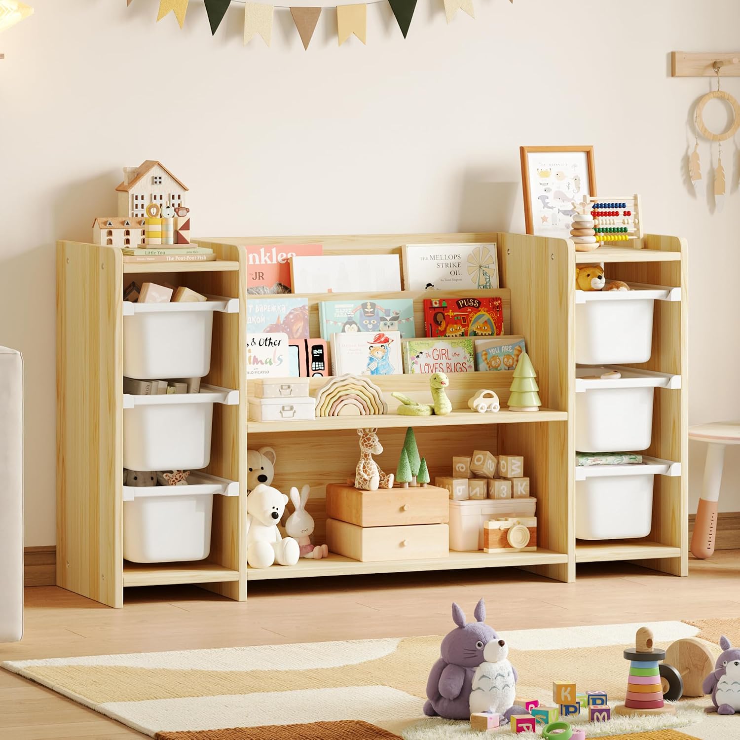 Kids Toy Storage Organizer and - Montessori Shelf Toy recension och pris