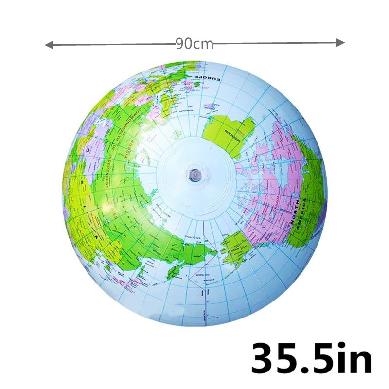 90CM Inflatable Earth World Ge - Educational Globe For Kids recension och pris