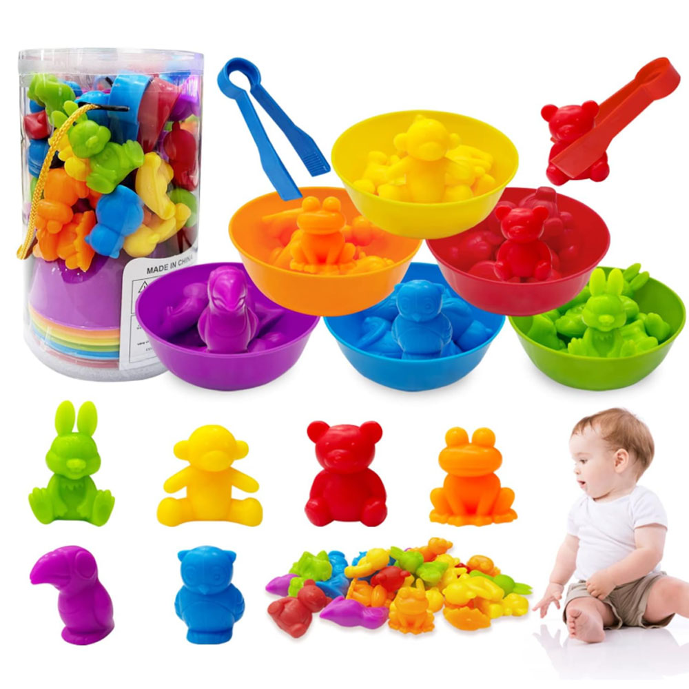 Counting & Sorting Animal Toys - Montessori Shelf Toy recension och pris