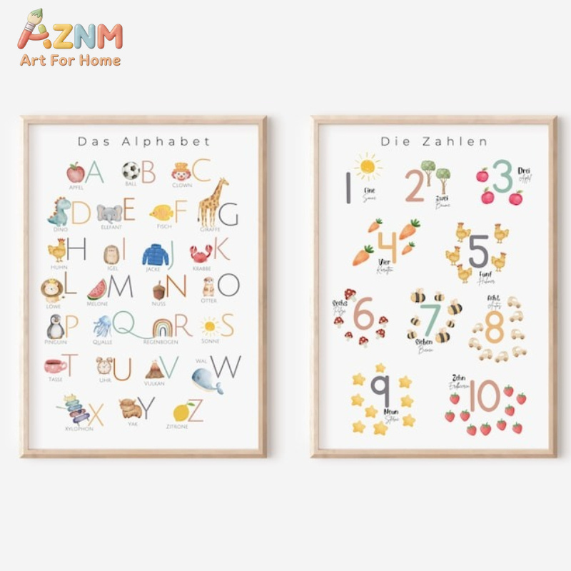 AZNM German Alphabet Numbers C - Kids Educational - Alphabet Numbers & More recension och pris