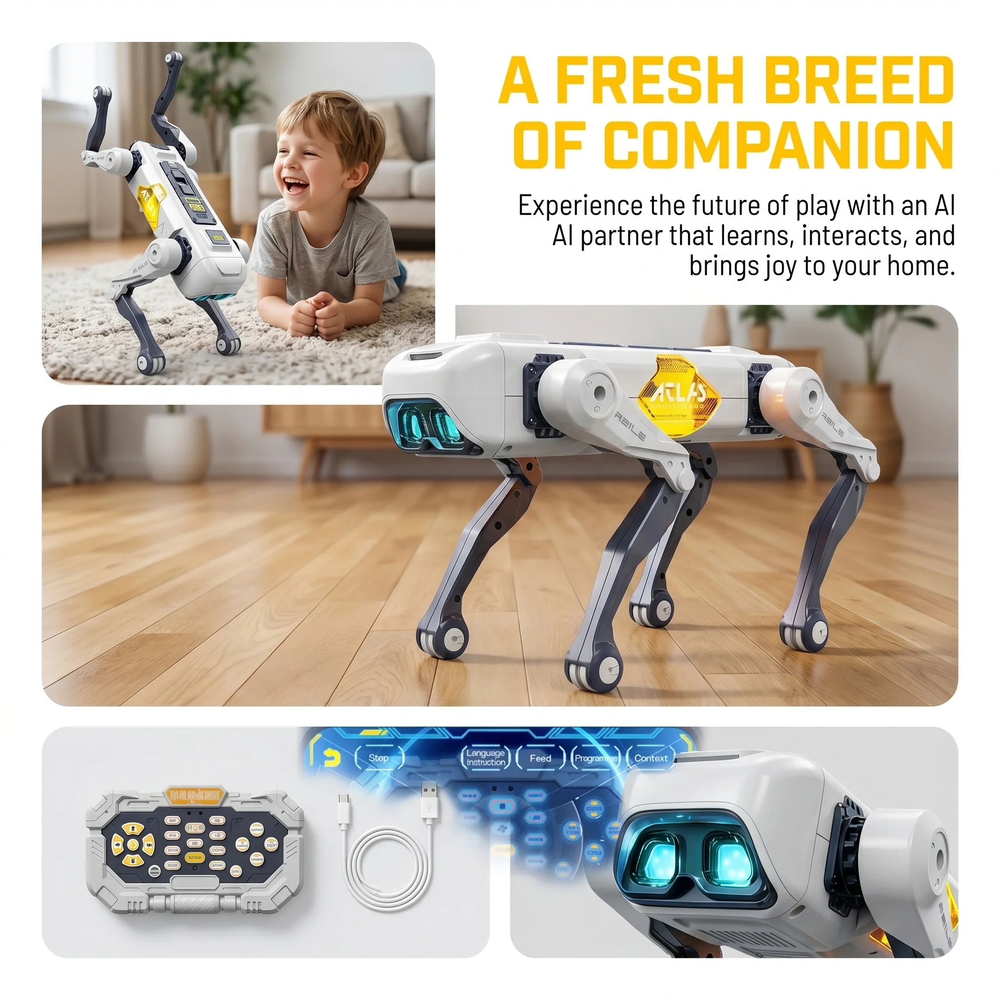 AI Smart Robot Dog, Voice & AP - Kids Education Gift recension och pris