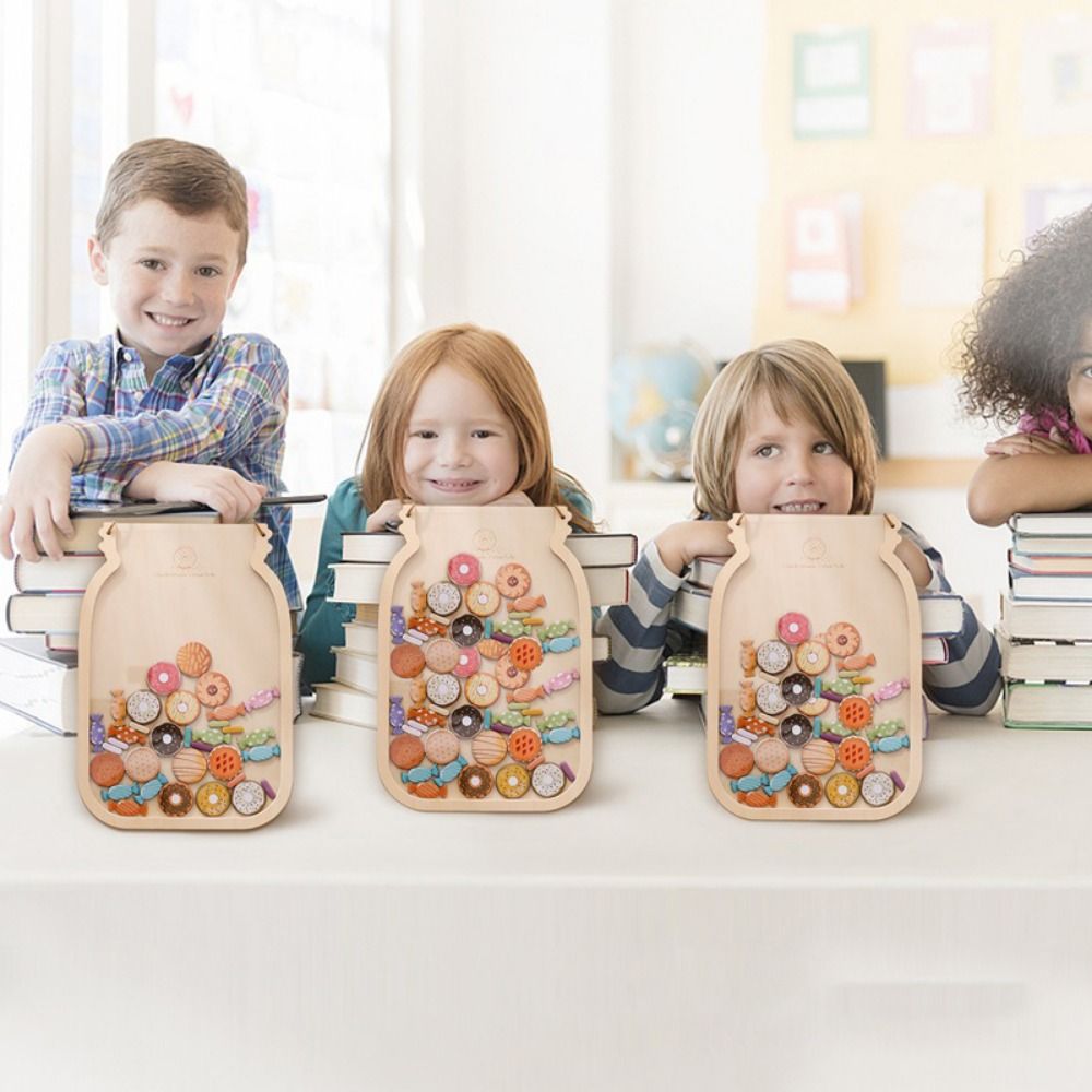 With Star Or Donuts Wooden Rew - Kids Education Charts recension och pris