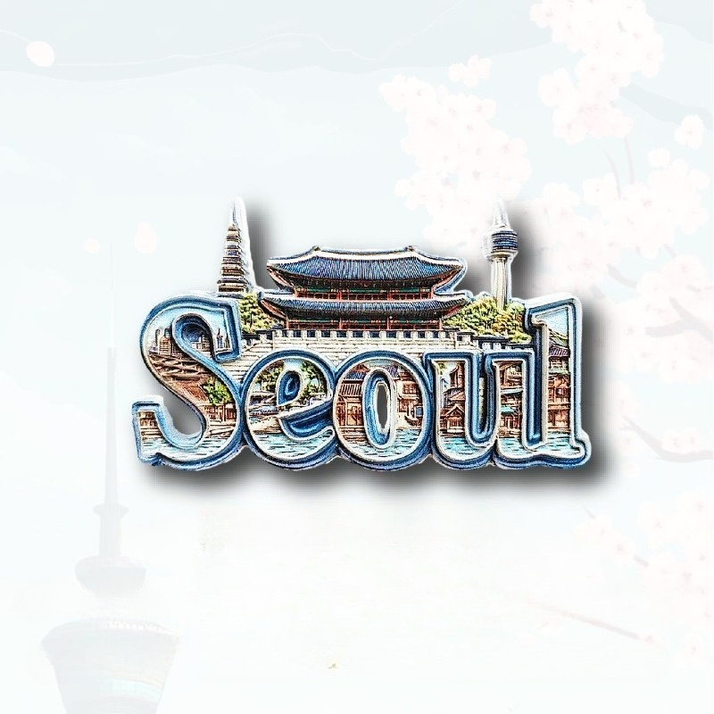 Seoul Gyeongbokgung & Namsan T - Magnetic Letter Board recension och pris