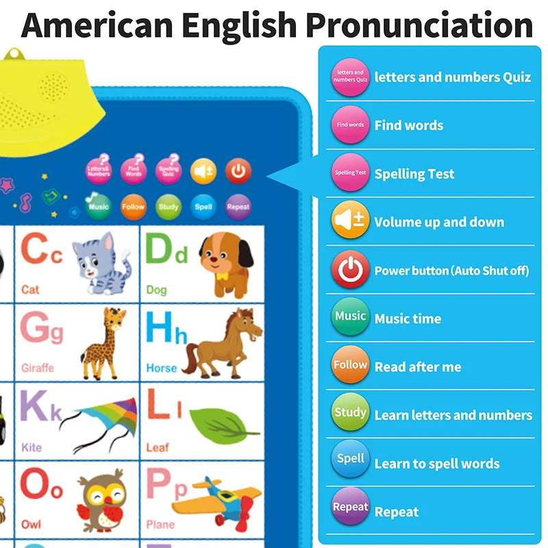 Electronic English Alphabet Wa - Kids Education Charts recension och pris