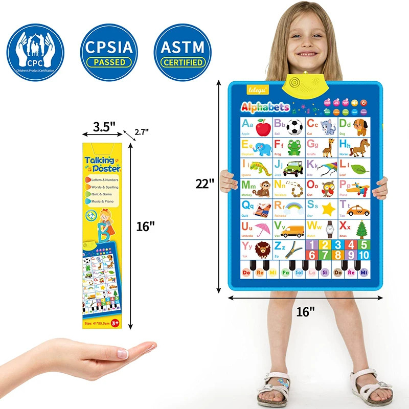 Electronic English Alphabet Wa - Kids Education Charts recension och pris