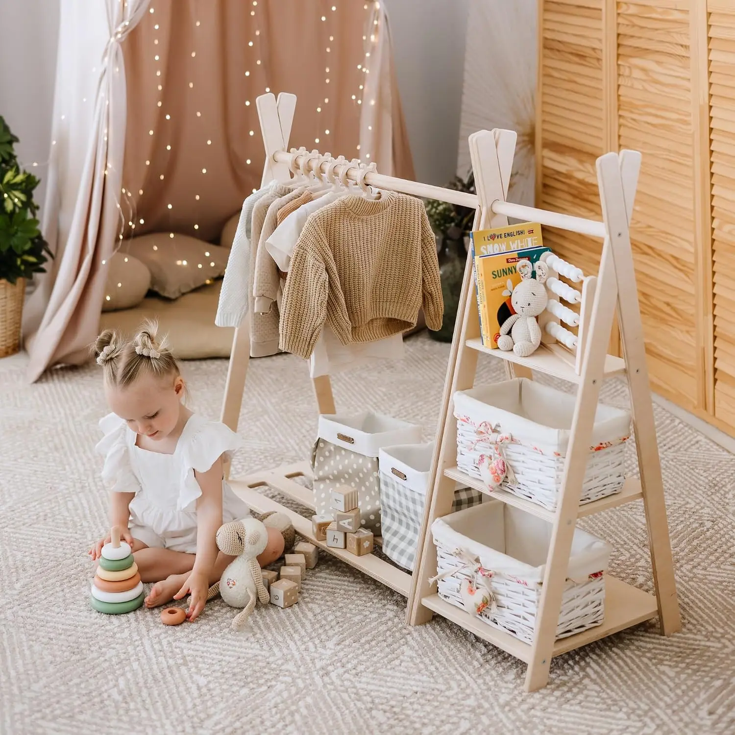 Toy Storage + Montessori Wardr - Montessori Shelf Toy recension och pris