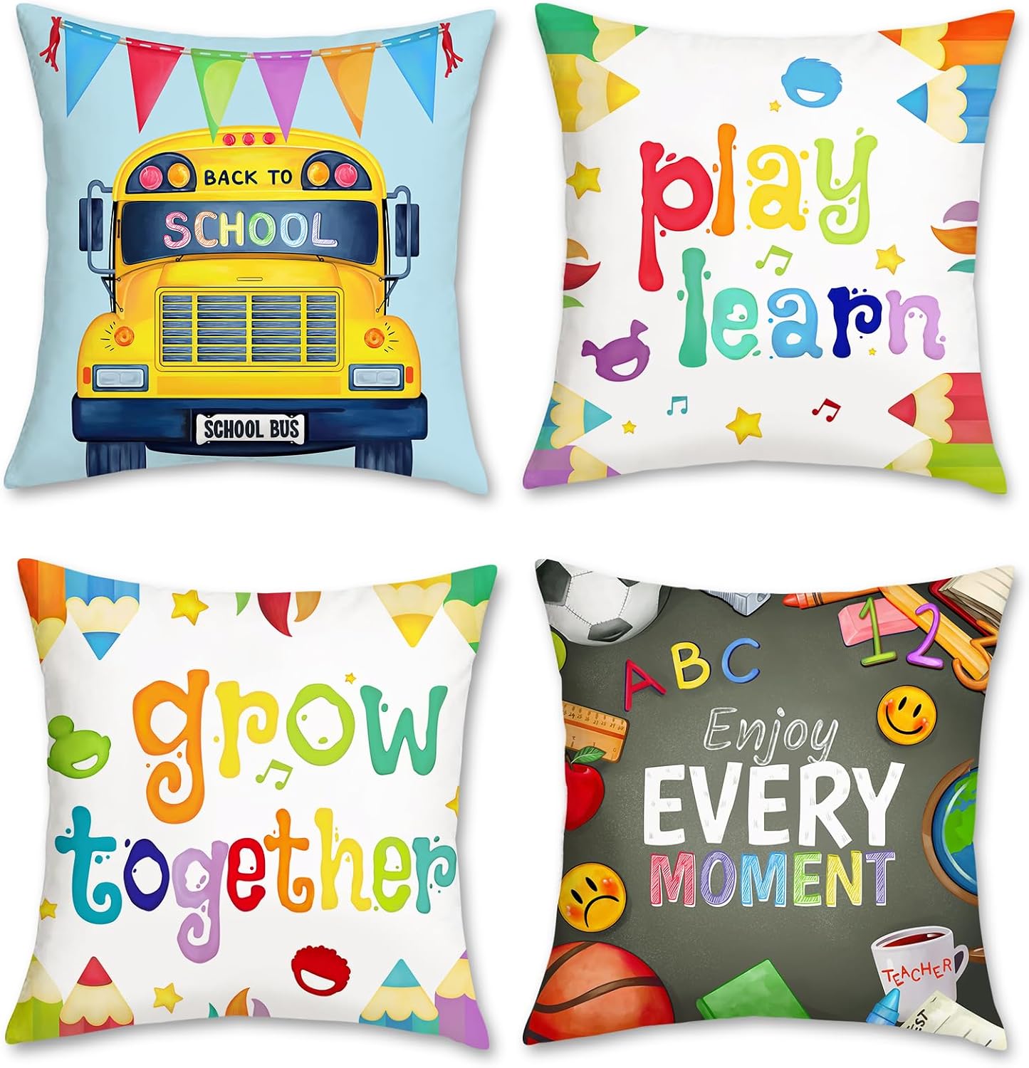 4 Pack Back to School Nursery  - Kids Education Motivation recension och pris